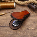 Luxury Genuine Leather Watch Storage Box – Trendy Handmade Travel Case for Watches