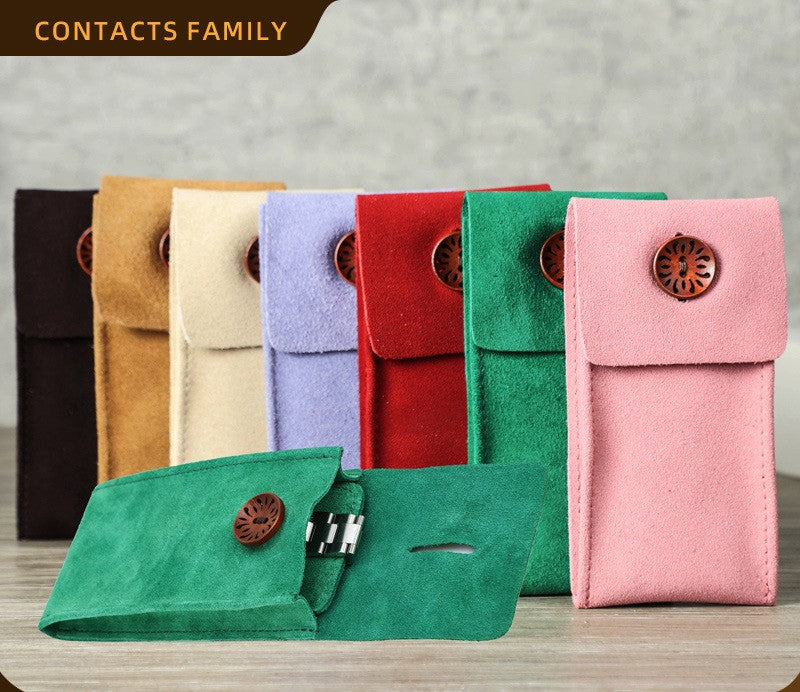 Premium Genuine Leather Single Watch Storage Pouch – Luxury Travel Case for Secure Protection