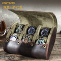 Luxury Genuine Leather Watch Storage Case for 6 Timepieces – Premium Travel & Display Organizer