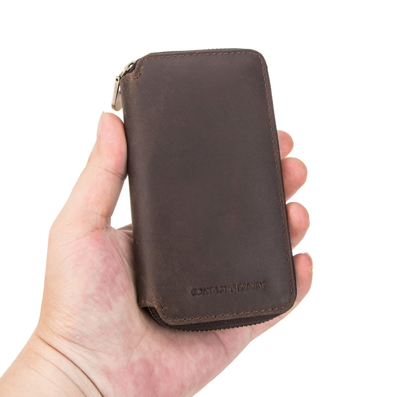 Luxury Full-Grain Leather Watch Case – Premium Travel Storage Box For Watches