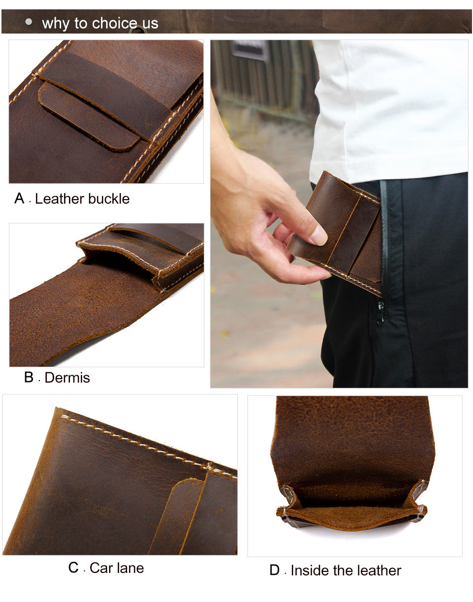 Luxury Full-Grain Leather Watch Pouch – Premium Storage Case for Watches