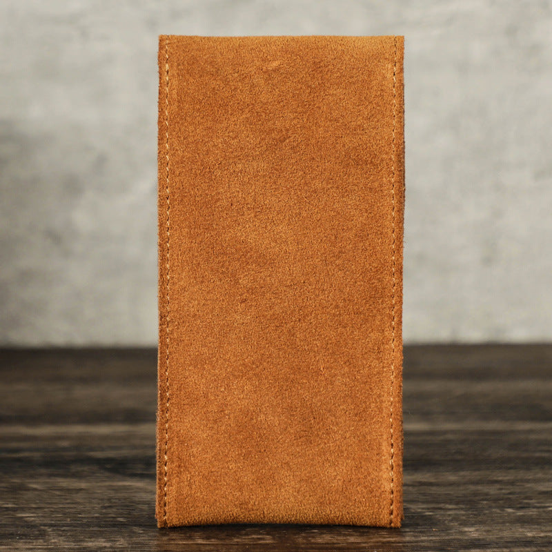 Premium Genuine Leather Single Watch Storage Pouch – Luxury Travel Case for Secure Protection