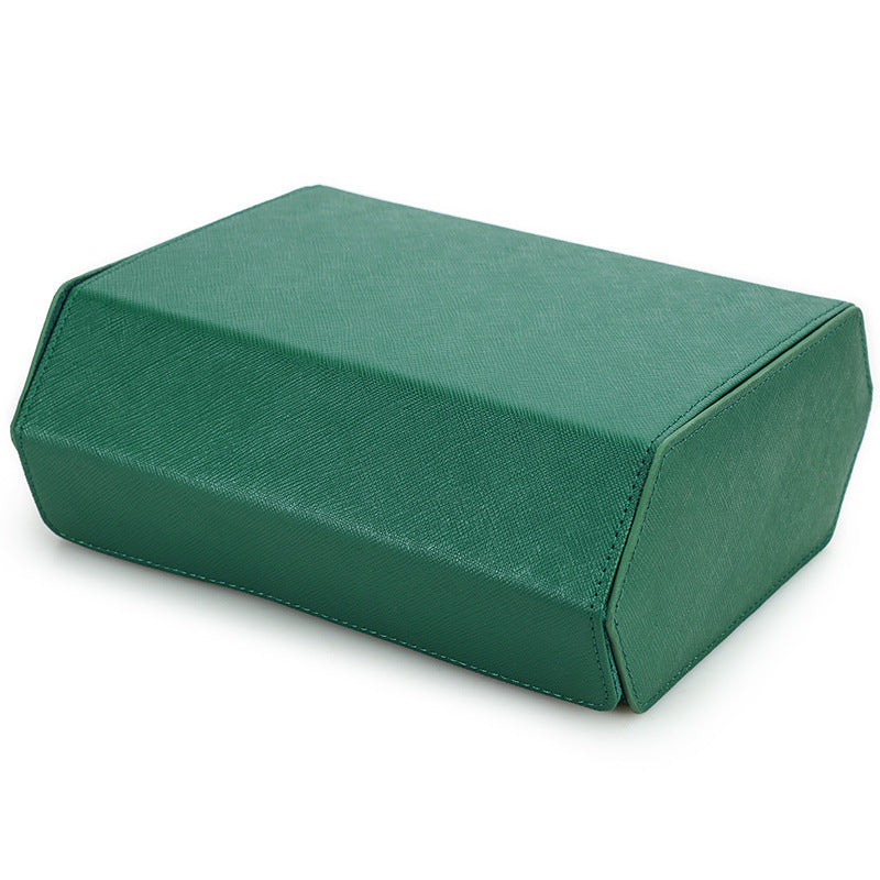 Luxury Genuine Leather Watch Case – 6 Slot Premium Travel Watch Organizer