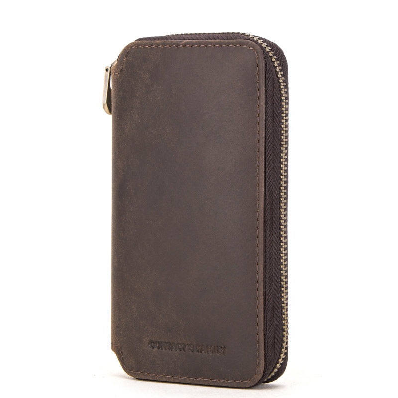 Luxury Full-Grain Leather Watch Case – Premium Travel Storage Box For Watches