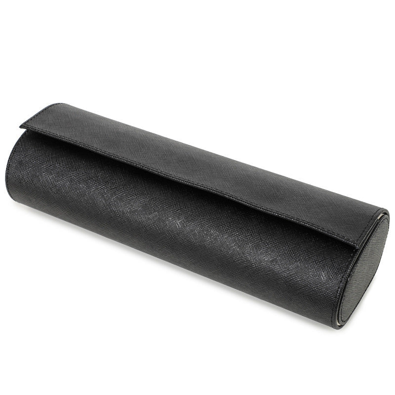 Luxury Genuine Leather Watch Roll — 4-Slot Travel Watch Storage Case for Stylish Protection