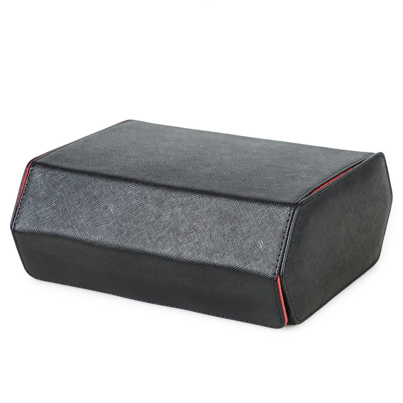 Luxury Genuine Leather Watch Case – 6 Slot Premium Travel Watch Organizer