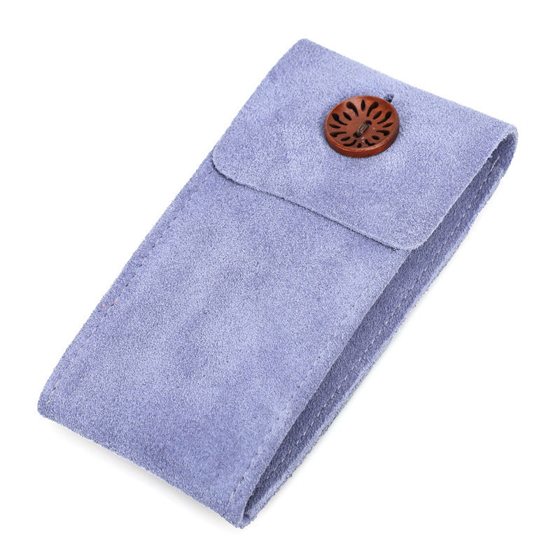 Premium Genuine Leather Single Watch Storage Pouch – Luxury Travel Case for Secure Protection